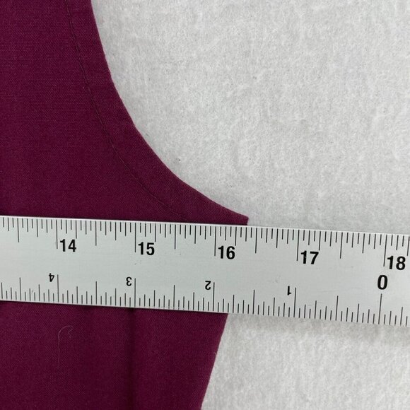Sunhee Moon Dress Women's Sz 1 Purple Shift Round Neck Pleated Ruffle Sleeveless - Picture 3 of 9